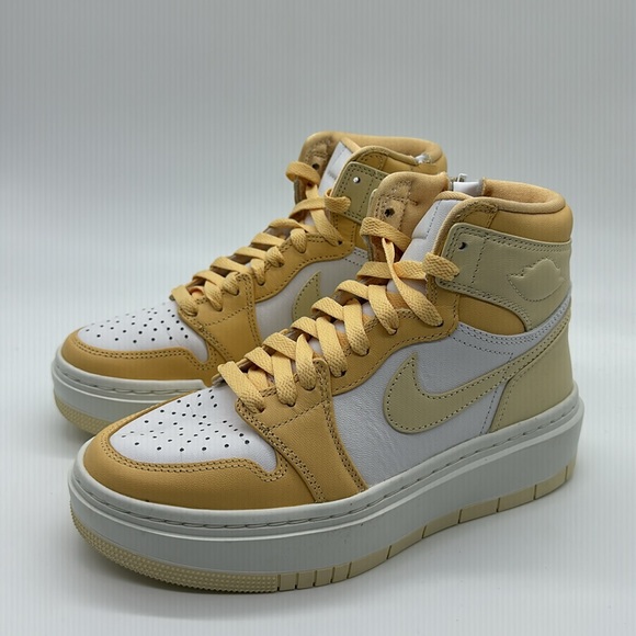 Wmns Nike Air Jordan 1 Elevate High Celestial Gold White Shoes DN3253-200 NWOB - Picture 4 of 5